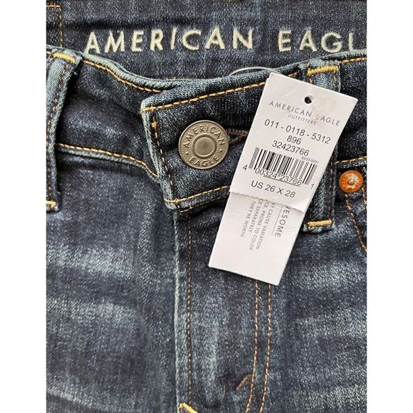 NWT American Eagle AE AirFlex+ Temp Tech Athletic Fit Jean 26 x 28 - Picture 9 of 16